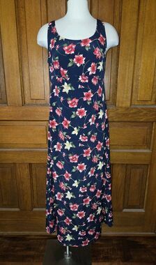 VTG Tickets Clothing Long Maxi Floral Dress 90s Y2K Phoebe Friends Womens Small